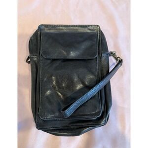 Vintage Wilson Leather Wristlet Organizer Expandable Travel Bag 90's